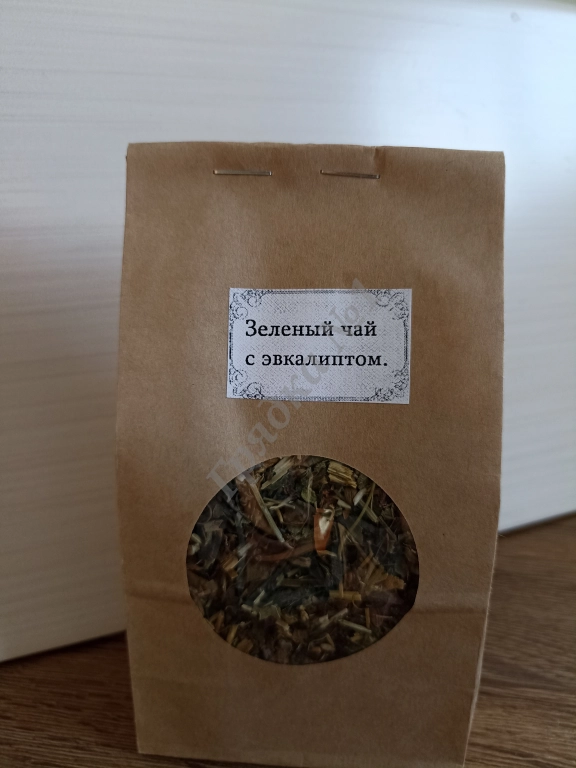 Зелёный чай с эвкалиптом.