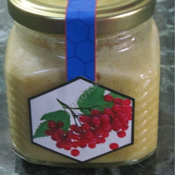 Мед с плодами калины.