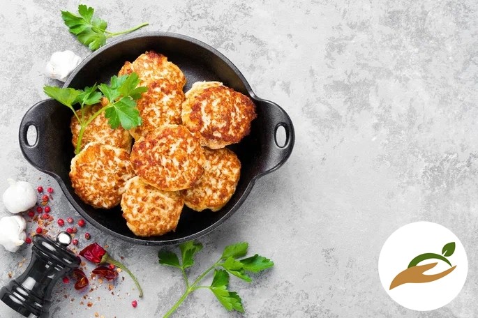 Котлетки из индейки с адыгейским сыром