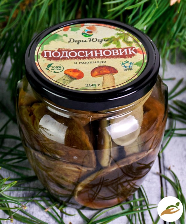 Маринованные подосиновики / ДАРЫ-ЮГРЫ-ХМАО / 250 гр