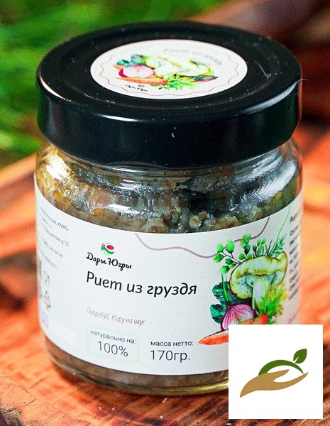 Риет из груздя (ДАРЫ-ЮГРЫ-ХМАО) 170гр