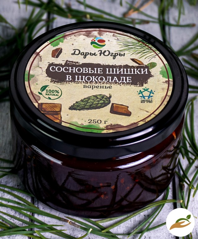 Молодые сосновые шишки в шоколаде / ДАРЫ-ЮГРЫ-ХМАО / 250 гр