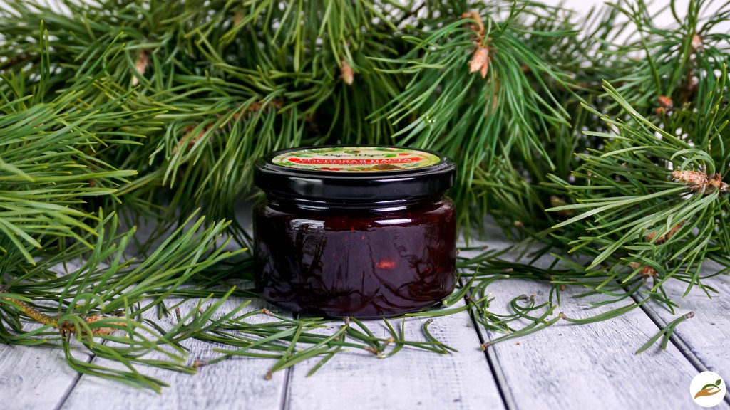 Сосновая паста из молодых сосновых шишек с лесной клюквой и кедровым орехом / ДАРЫ-ЮГРЫ-ХМАО / 250 гр