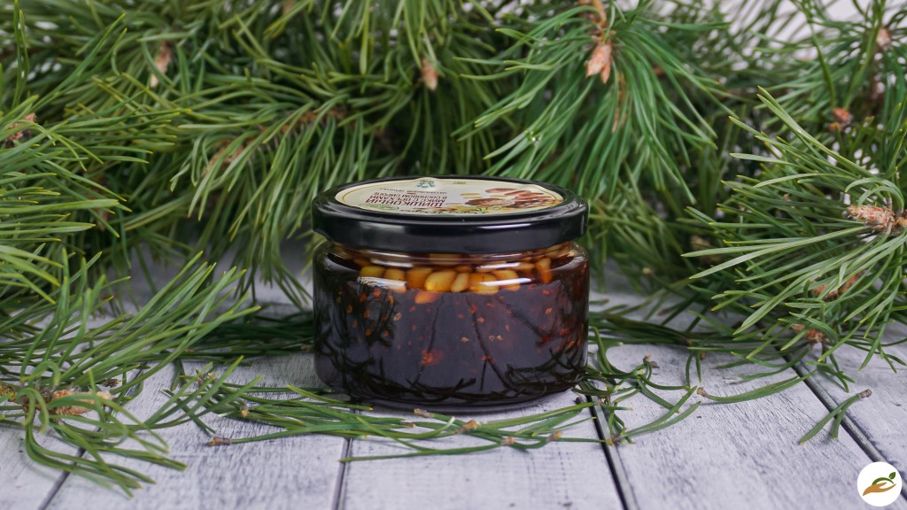 Микс из кедровой и сосновых шишек с кедровыми орешками в сосновом сиропе / ДАРЫ-ЮГРЫ-ХМАО / 250 гр