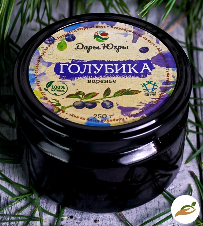 Варенье из лесной голубики / ДАРЫ-ЮГРЫ-ХМАО / 250 гр