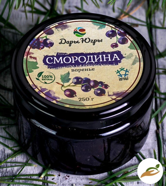 Варенье из лесной смородины / ДАРЫ-ЮГРЫ-ХМАО / 250 гр