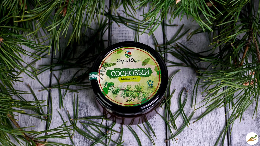 Конфитюр сосновый из молодых сосновых шишек / ДАРЫ-ЮГРЫ-ХМАО / 240 гр