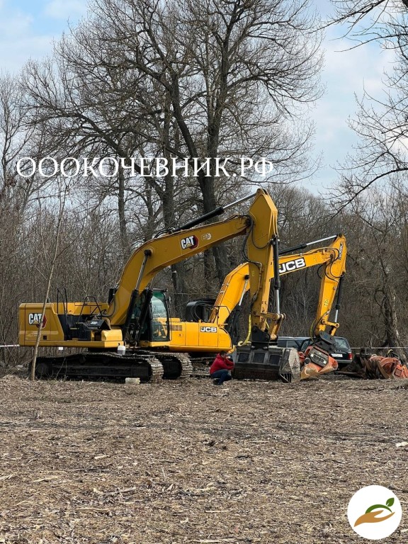 Cпил деревьев и кустaрников, мульчированиe, выкоpчевка пнeй