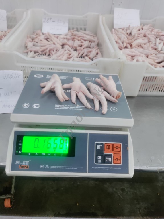 Куриные лапы на экспорт в Китай