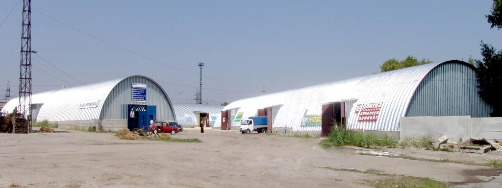 бескаркасные ангары