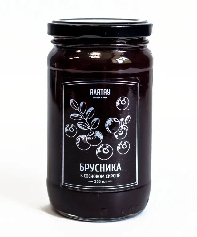 Брусника в сосновом сиропе