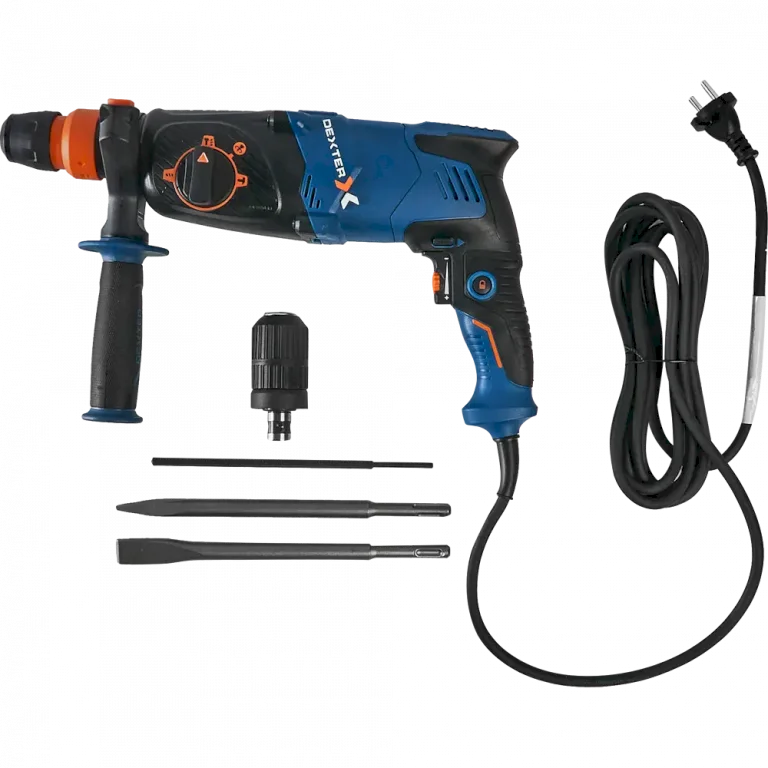 Перфоратор сетевой SDS-plus Dexter 5 800RH2-30.51, 800 Вт, 2.9 Дж